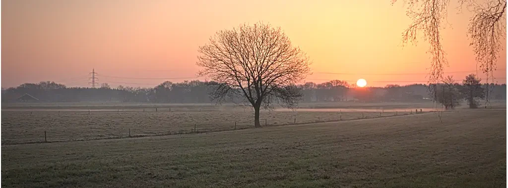 Wintertijd, Zonsopkomst, Zonnestand