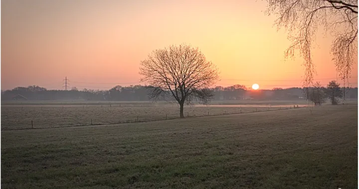 Wintertijd, Zonsopkomst, Zonnestand